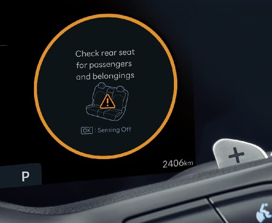 Напоминание о пассажирах сзади Hyundai TUCSON